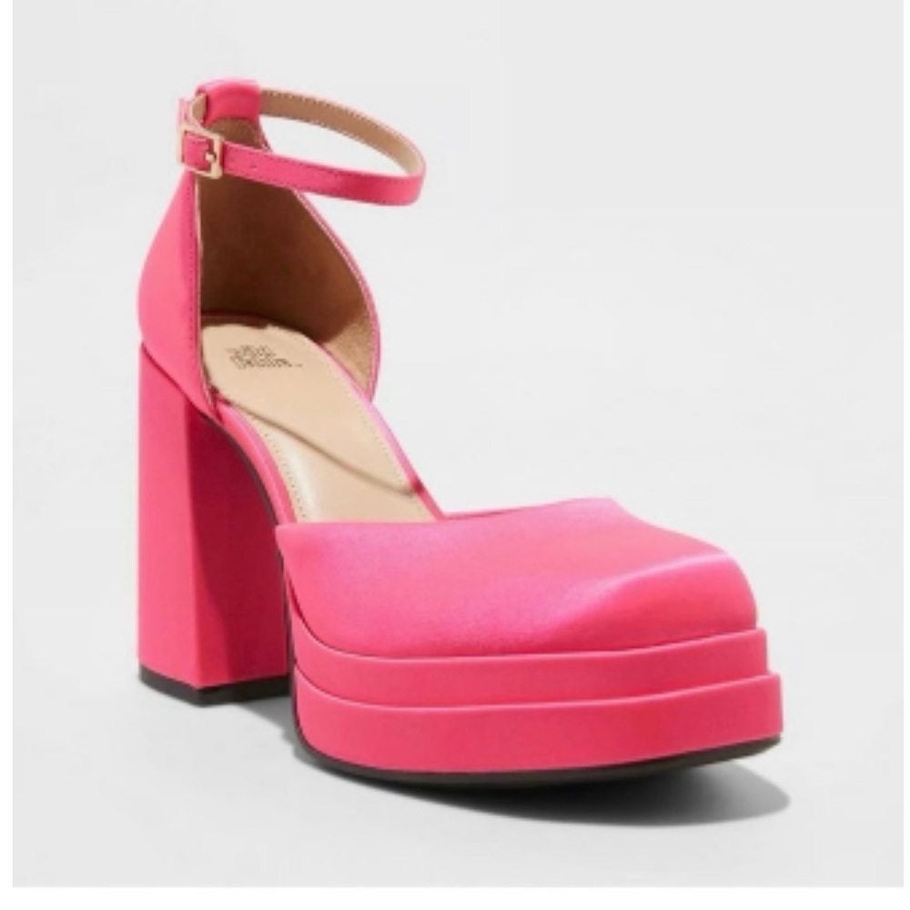 Wild Fable Bianca Platform Pumps Size 11 Fucsia Pink New in Box - Picture 3 of 6